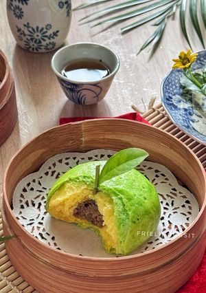 Foto resep Bakpao Labu Kuning isi Kacang Ijo