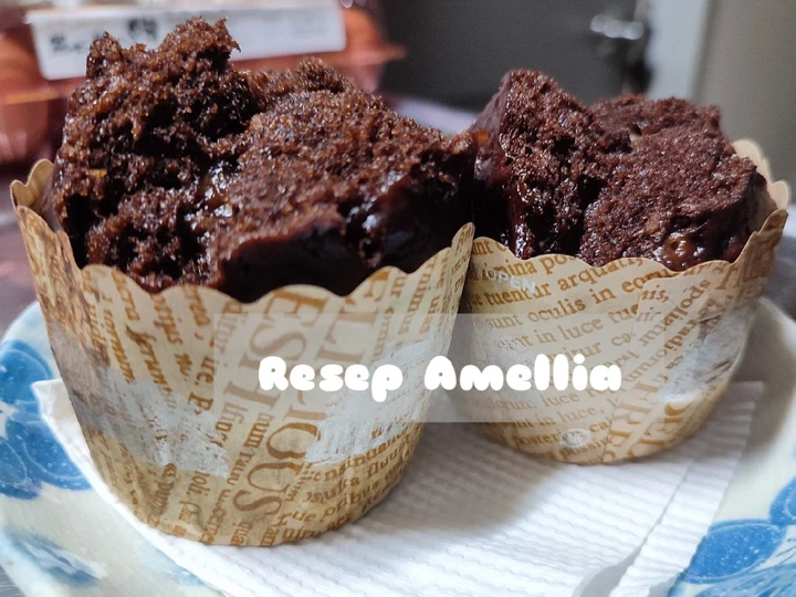 Langkah Mudah untuk Membikin Resep  Muffin choco banana (no egg, no mixer, no oven) yang Menggugah Selera, Lezat Sekali