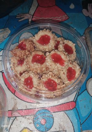 Foto resep Thrumbprint cookies strawberry