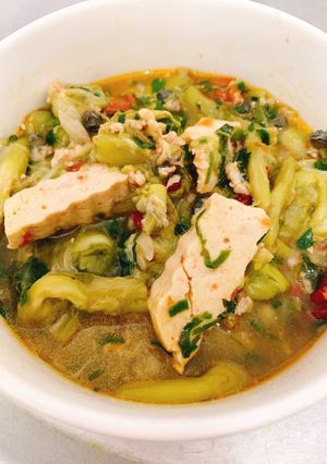 Hình của món Canh dải khoai.