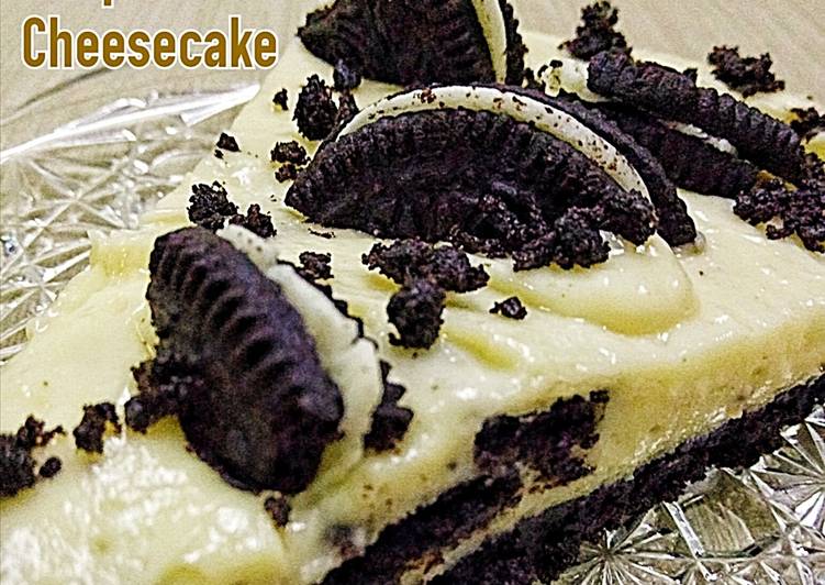 Bagaimana Menyiapkan Simple Oreo Cheesecake (Cheereo Cake), Enak