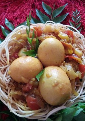 A picture of Egg nest.. (Noodles egg basket).