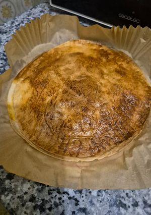 A picture of Stuffed Tortilla Empanada in Air Fryer.