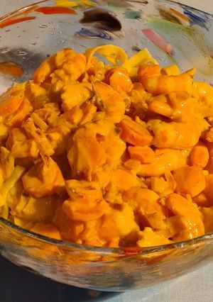 Une photo de Tagliatelles aux crevettes