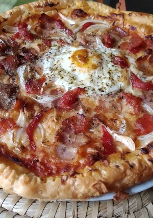 Una foto de Pizza de hojaldre