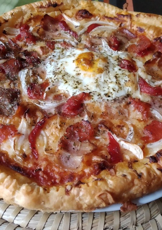 Una foto de Pizza de hojaldre