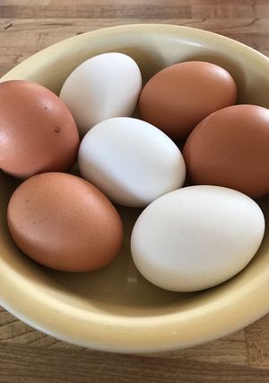 A picture of Idiot resistant hard boiled eggs.