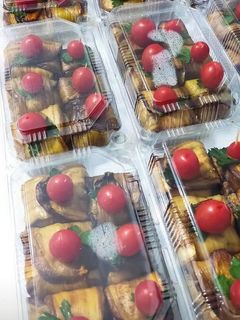 عکسی از دستور بقچه بادمجان گوجه