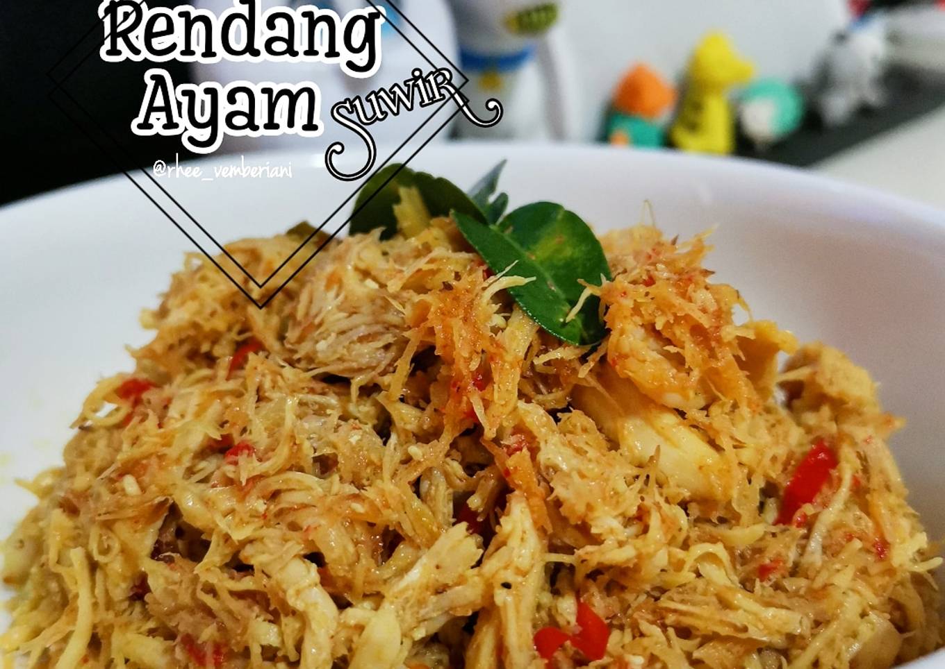 Rendang Ayam Suwir simple