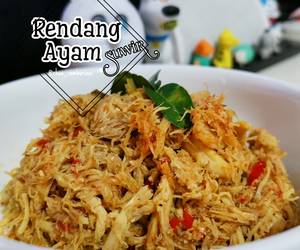 Resep Mudah Rendang Ayam Suwir simple Hari Ini