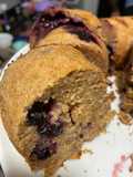 Budín integral con nueces arándanos y coco