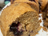 Budín integral con nueces arándanos y coco