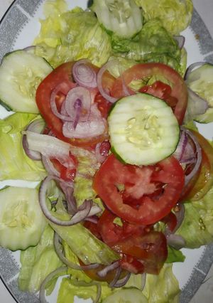 A picture of Green salad #author marathon.