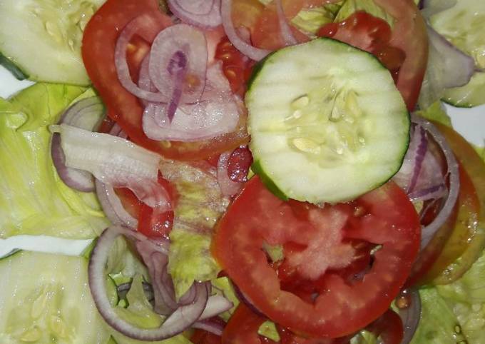 Easiest Way to Prepare Homemade Green salad #author marathon