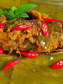 Foto resep Pepes Ikan Salmon Bu.Ning (Bumbu kuNing)