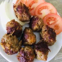 A picture of Mini meat balls.