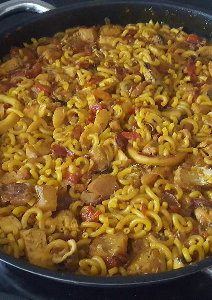 Una foto de Fideuá rico rico y sencillo de la Brigada Espartana