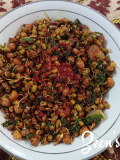 A picture of Mixed Sprouts Stir Fry with Sumac.