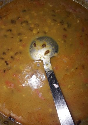 A picture of Maa chole ki masala dal.