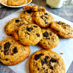 A picture of Soft and Chewy Chocolate Chip Cookies.