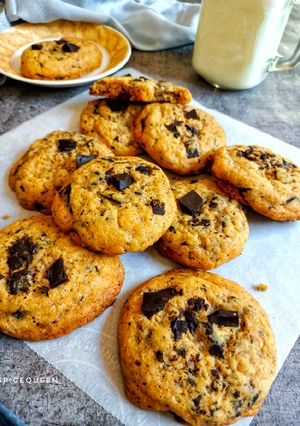 A picture of Soft and Chewy Chocolate Chip Cookies.
