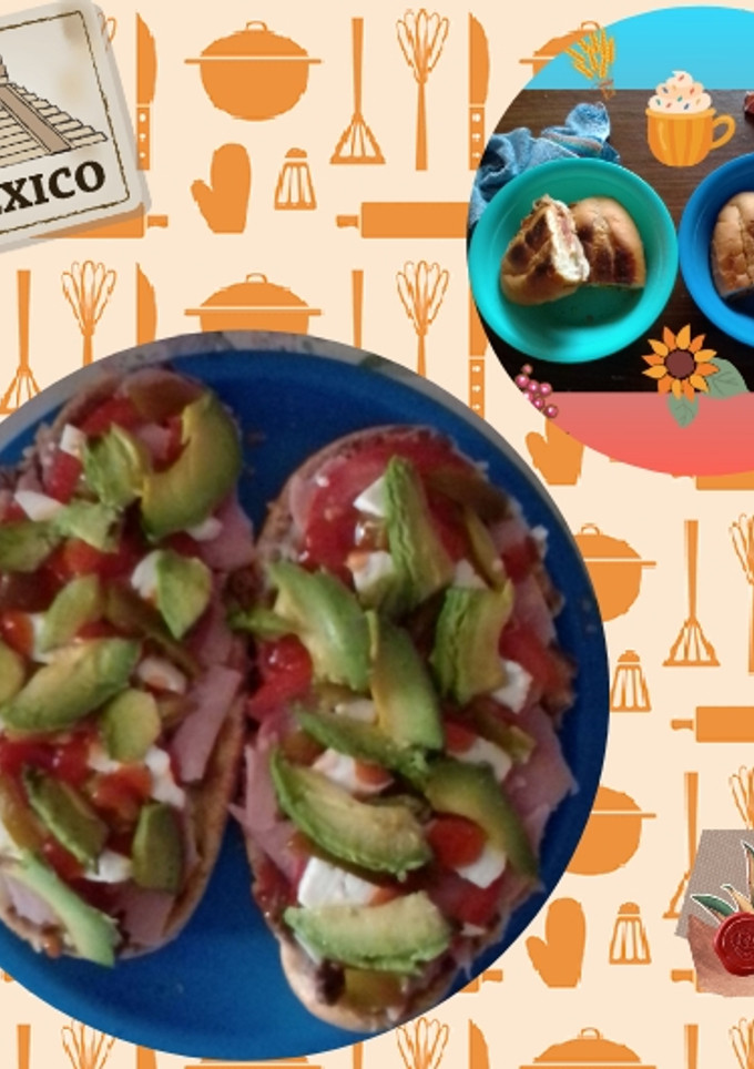 Una foto de Tortas de jamón doraditas 🍽️🥑🧄🥬🍅