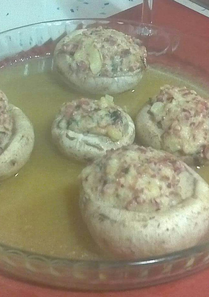 Una foto de Champiñones rellenos al vapor Thermomix