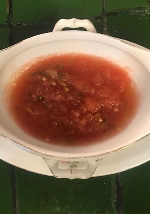 Una foto de Salsa rallada en crudo