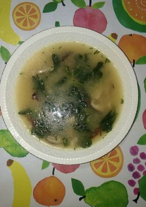 Foto principal de Sopa de shiitake y canónigos