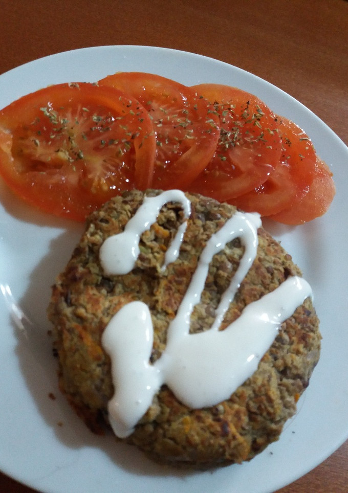 Una foto de Medallones de lentejas al curry