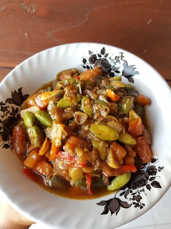 Langkah Gampang Menyiapkan Resep Tumis ikan asin terong petai yang Bisa Manjain Lidah Anti Ribet, Mantap