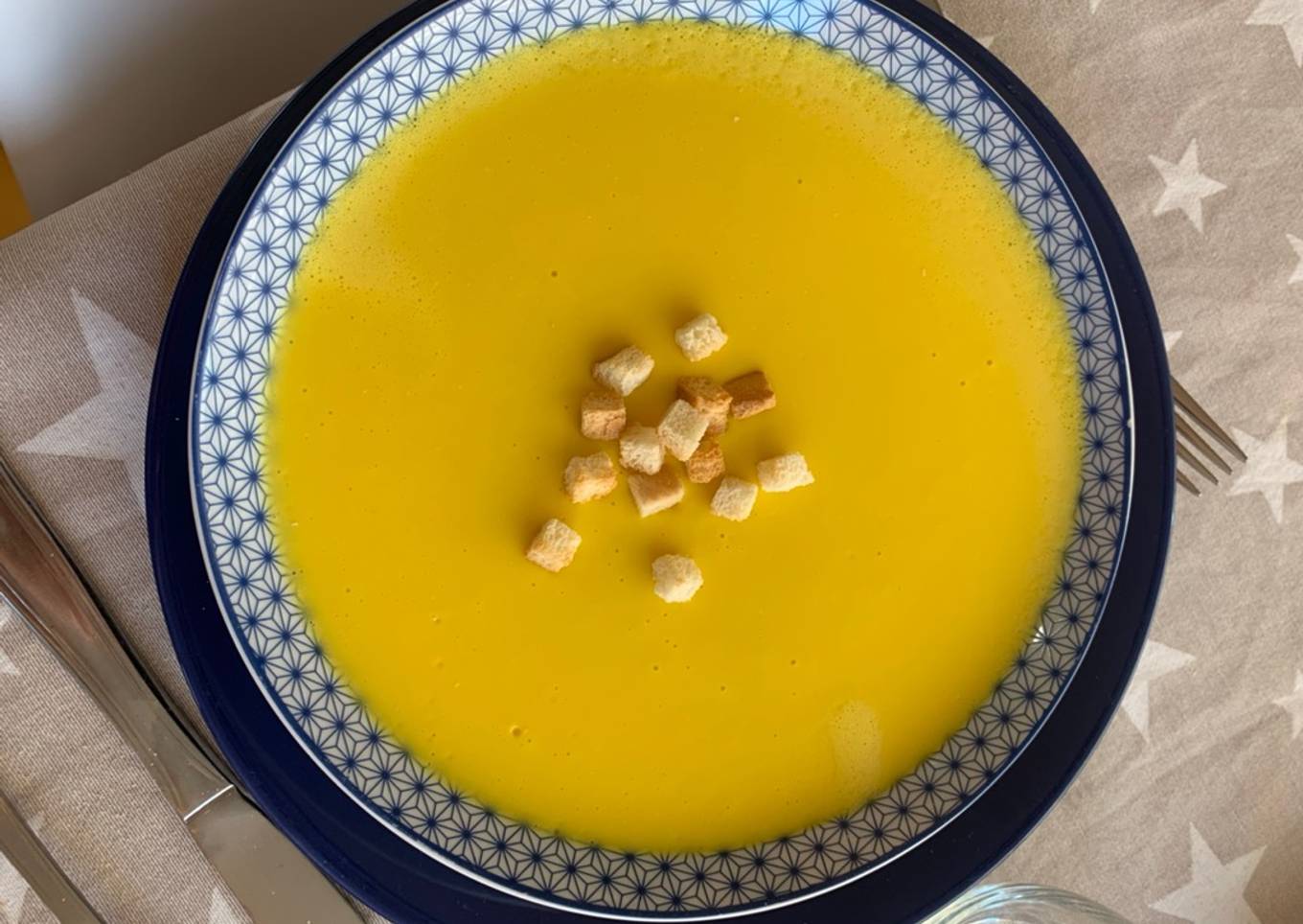 Crema de calabaza y boniato