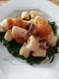 Ricotta Gnocchi with Pumpkin and Broccoli Rabe Pesto