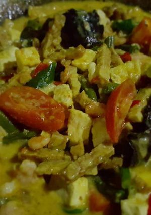 Foto resep Tempe Udang Santan Kuning