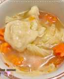 麵疙瘩（蔬菜湯底）