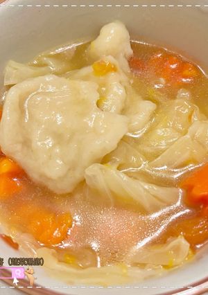 麵疙瘩（蔬菜湯底） 的食譜成品照片