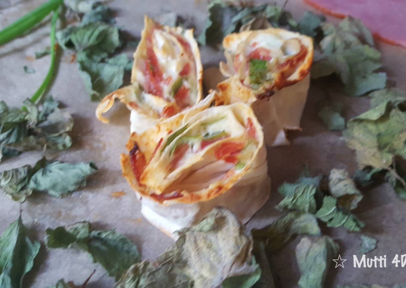 Flammkuchen Rolle - Pastry Bacon and Cheese
