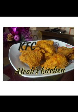 A picture of Kentucky fried chicken (KFC).