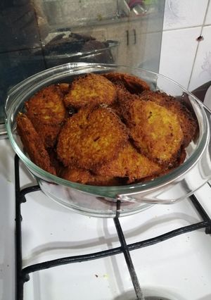 عکسی از دستور کتلت های سیب زمینی برشته ی من
