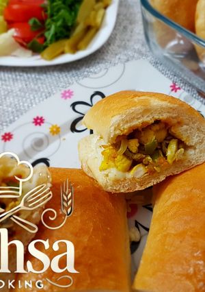 عکسی از دستور ساندویچ مرغ و سبزیجات