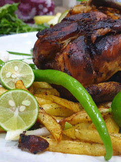 عکسی از دستور مرغ شکم پر