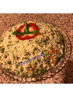 صورة لوصفة رز بالبازيلا