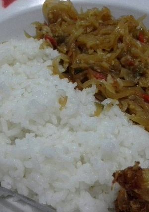 Foto resep Tumis pepaya rebon pedas