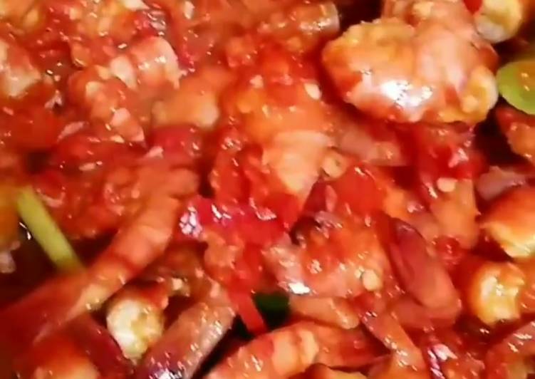 Resep Udang Saus Padang, Lezat