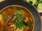 A picture of hot and sour soup