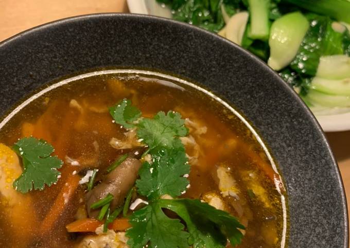 Authentic hot and sour soup