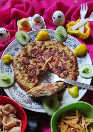 স্প্যানিশ অমলেট,(Spanish omlette, Tortilla de patatas recipe in রেসিপির প্রধান ছবি
