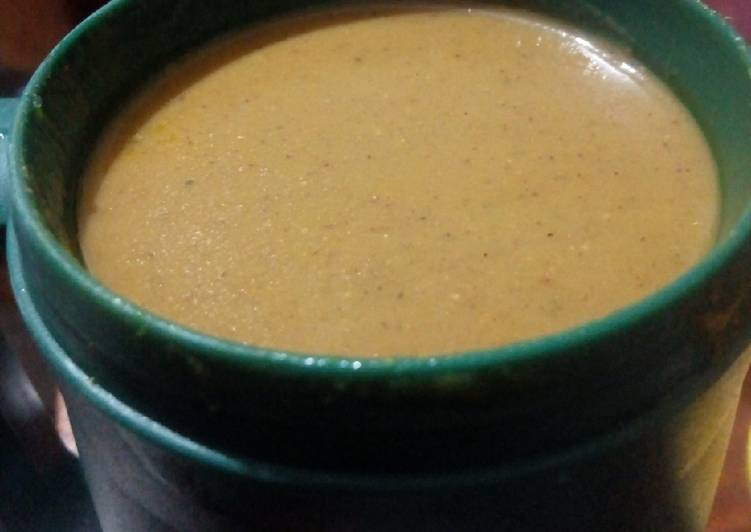 Easiest Way to Prepare Super Quick Homemade Ginger Pumpkin Tumeric Uji