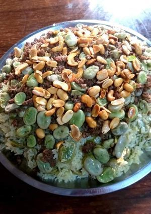 صورة لوصفة رز بفول