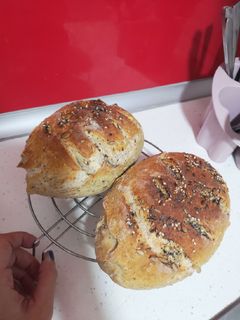 Una foto de 🥖Pan casero con harina de centeno, trigo y semillas